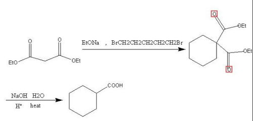 如何用丙二酸二乙酯合成环己酸